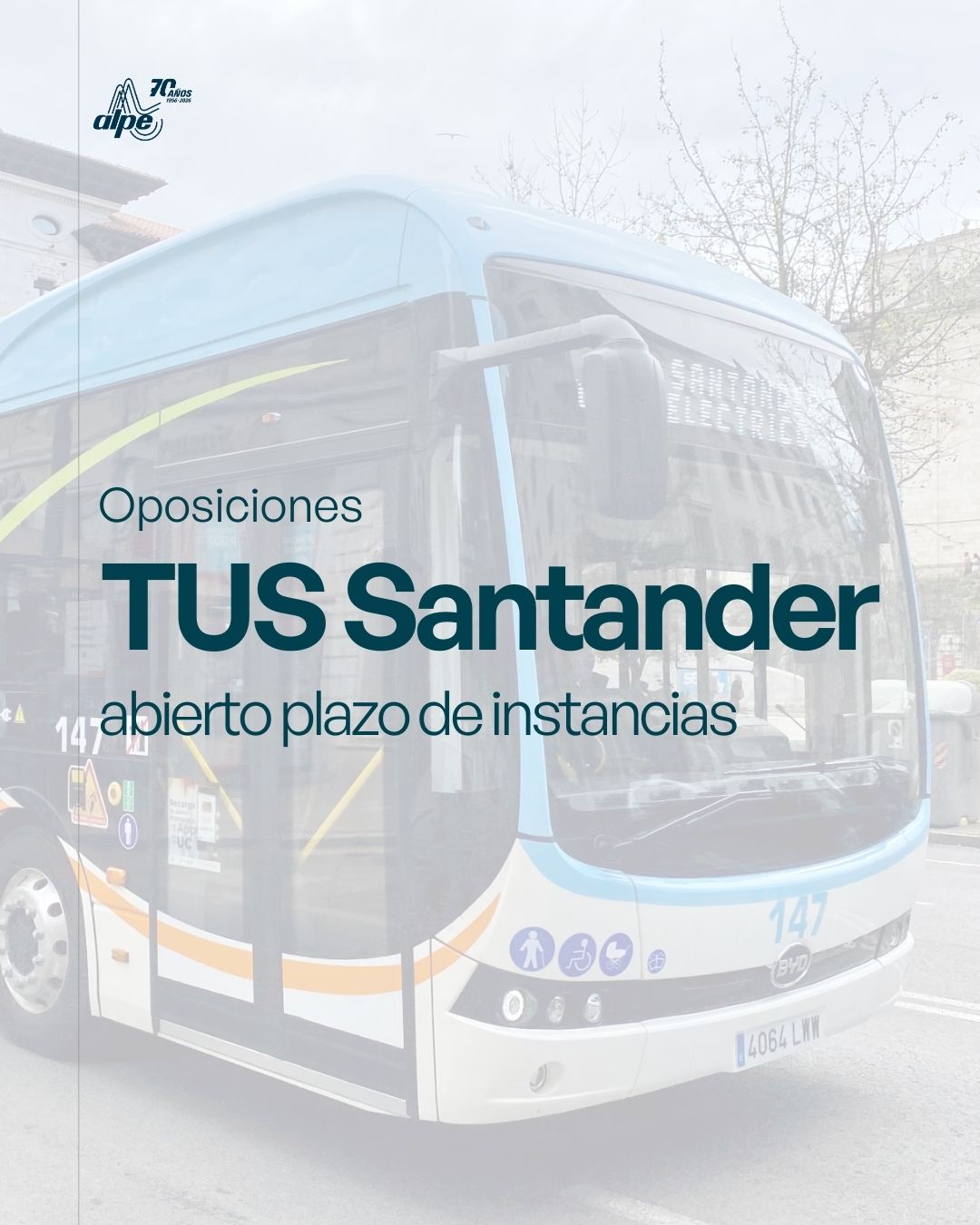 Oposiciones TUS Santander 2026: Convocadas 8 plazas de conductor/a perceptor/a