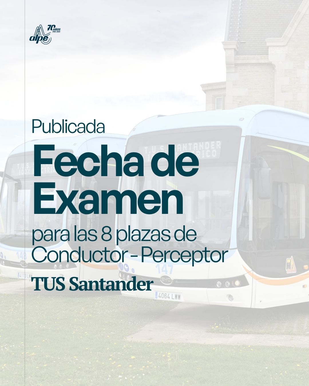 Examen conductor TUS Santander: fecha oficial para las 8 plazas convocadas
