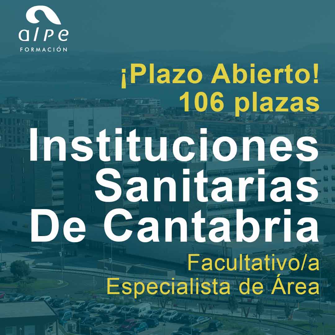 106 Plazas para Facultativo/a Especialista de Área en Cantabria
