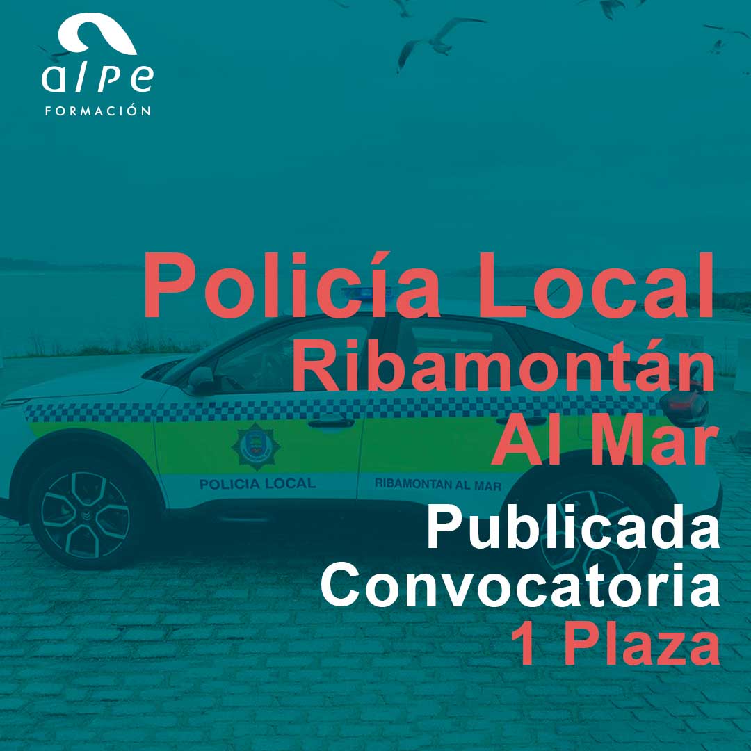 Publicada Convocatoria de 1 Plaza Policía Local Ayuntamiento de Ribamontán al Mar.