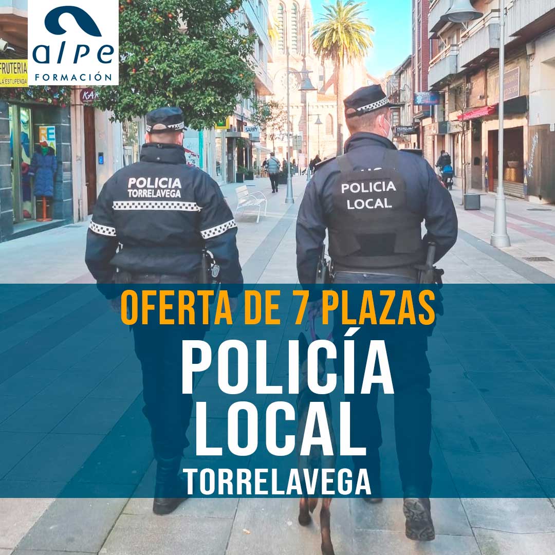 Convocatoria de 7 plazas Policía Local en Torrelavega
