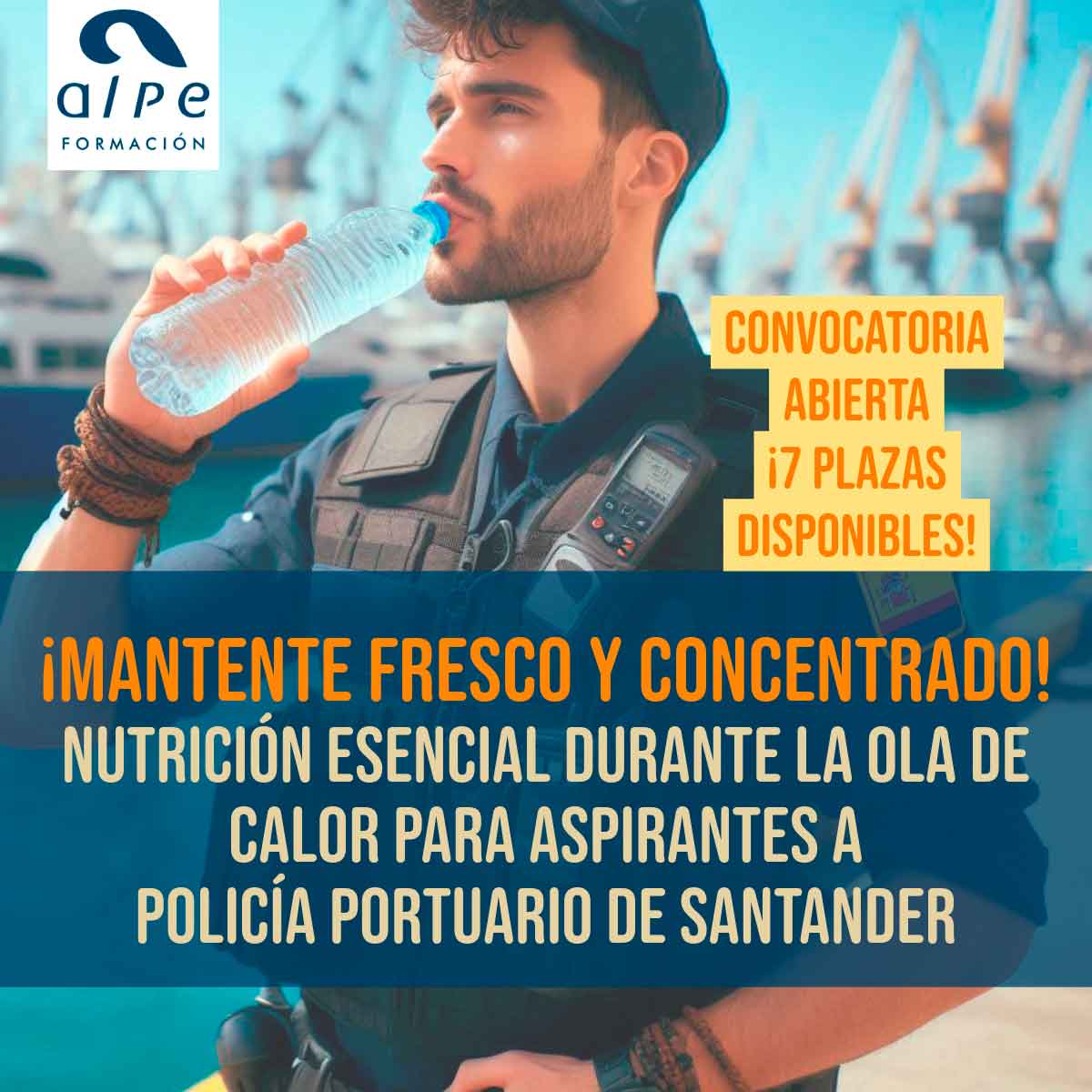 Nutrición Óptima Durante la Ola de Calor para Aspirantes a Policía Portuario