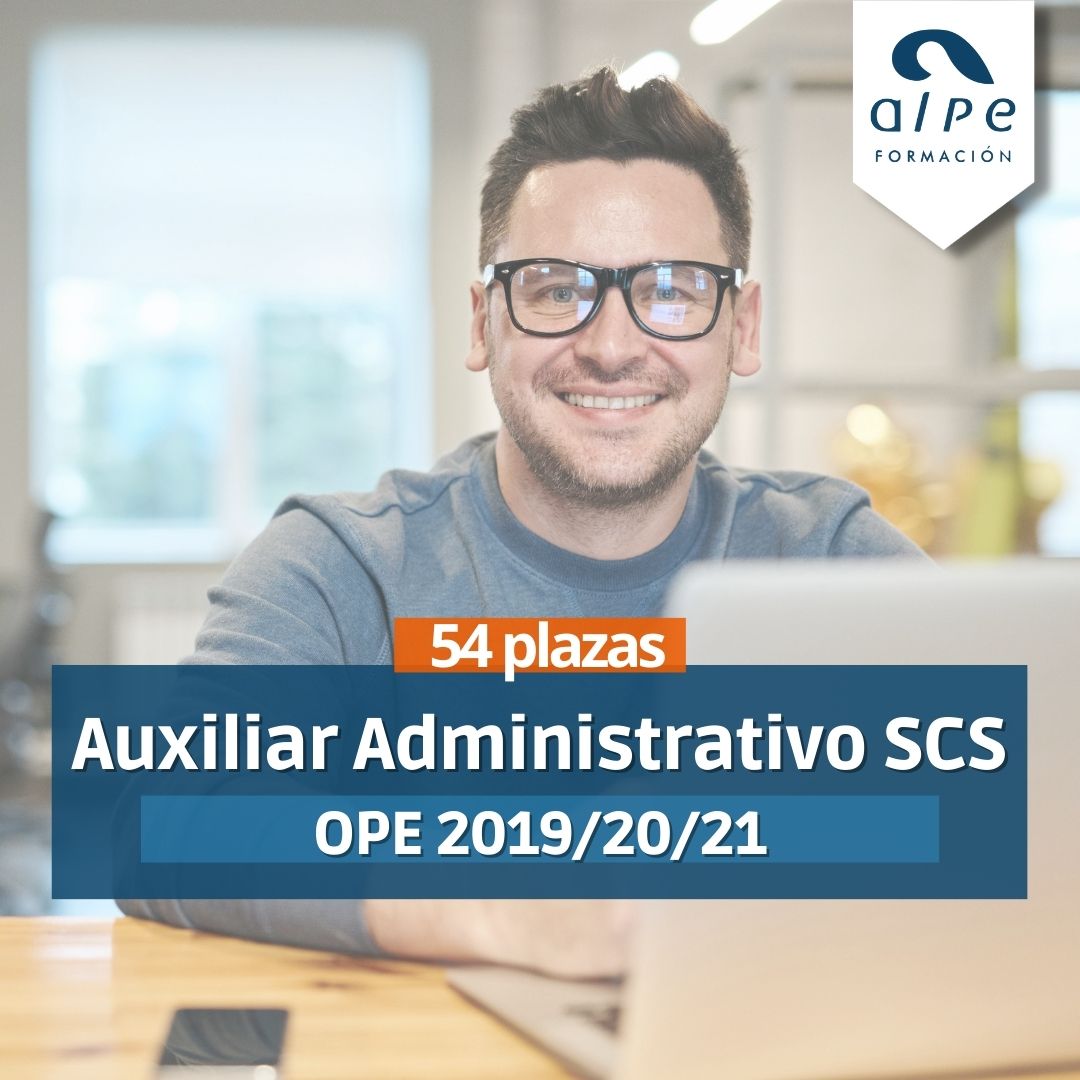 Convocatoria Auxiliar Administrativo SCS