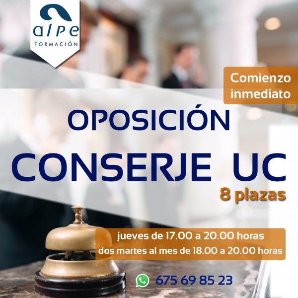 oposicón conserje universidad de Cantabria-www.alpeformacion.es