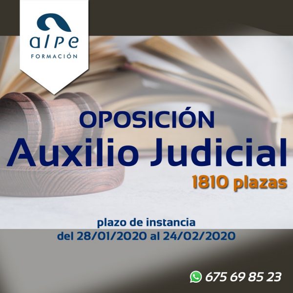 Oposición auxilio judicial-www.alpeformacion.es