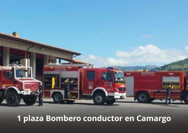 Una plaza para bombero conductor en Camargo