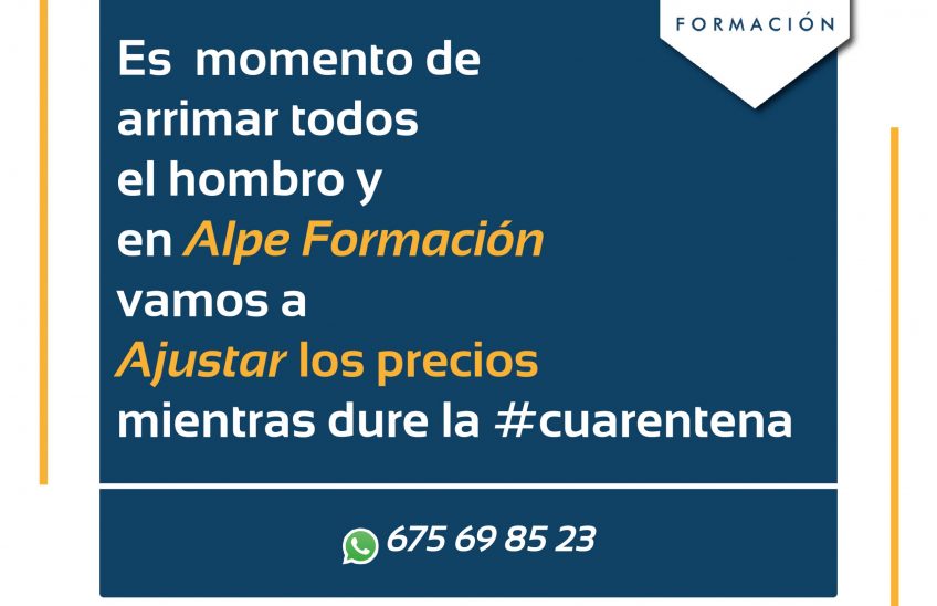 ajuste precios cuarentena-www.alpeformacion.es