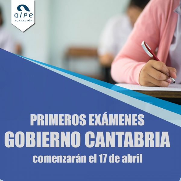 Primeros exámenes Gobierno de Cantabria