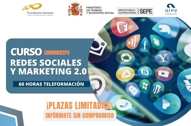 curso REDES SOCIALES Y MARKETING 2.0 Alpe Formación
