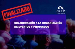 COLABORACIÓN A LA ORGANIZACIÓN DE EVENTOS Y PROTOCOLO. Oposiciones y Cursos activos Cantabria