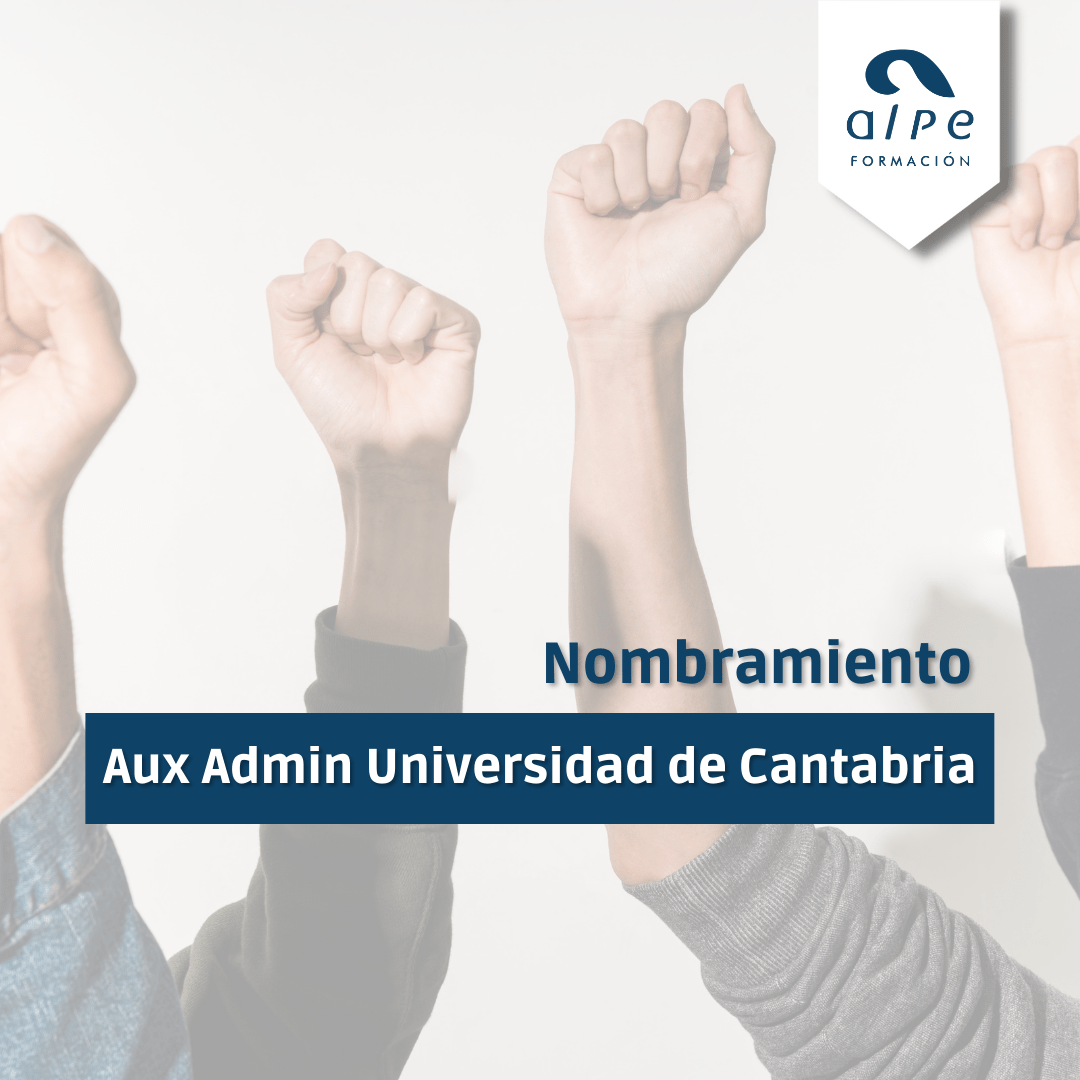 Aprobados Auxiliar Admin Universidad de Cantabria