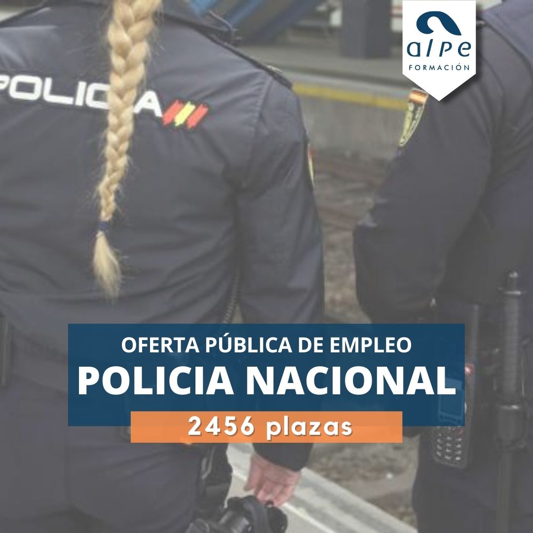 Oferta de empleo Publico Policía Nacional para el año 2022