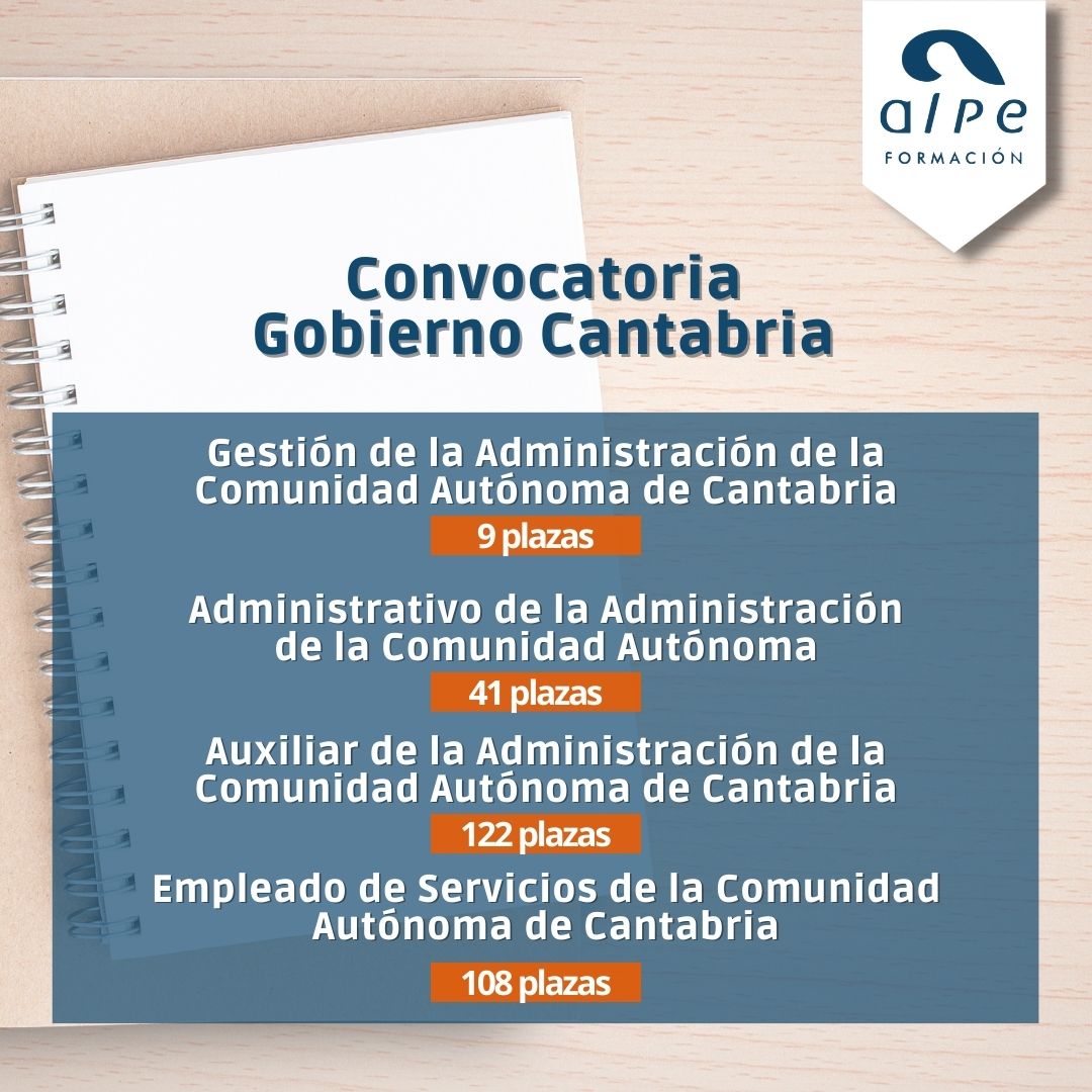 Convocatoria Gobierno de Cantabria
