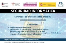 Certificado de profesionalidad oficial Seguridad informática