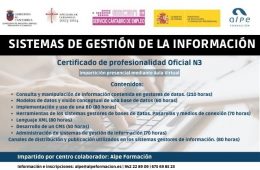 Certificado de profesionalidad oficial Sistemas de Gestión de la Información