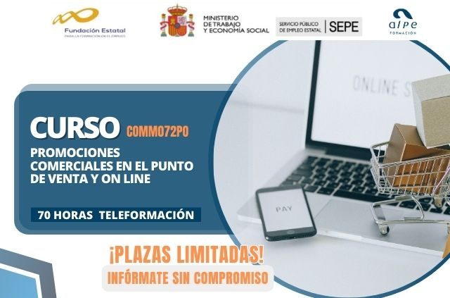 curso PROMOCIONES COMERCIALES EN EL PUNTO DE VENTA Y ON LINE