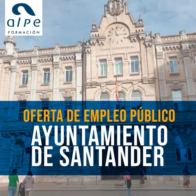 oferta empelo publico ayuntamiento de Santander Alpe Formación