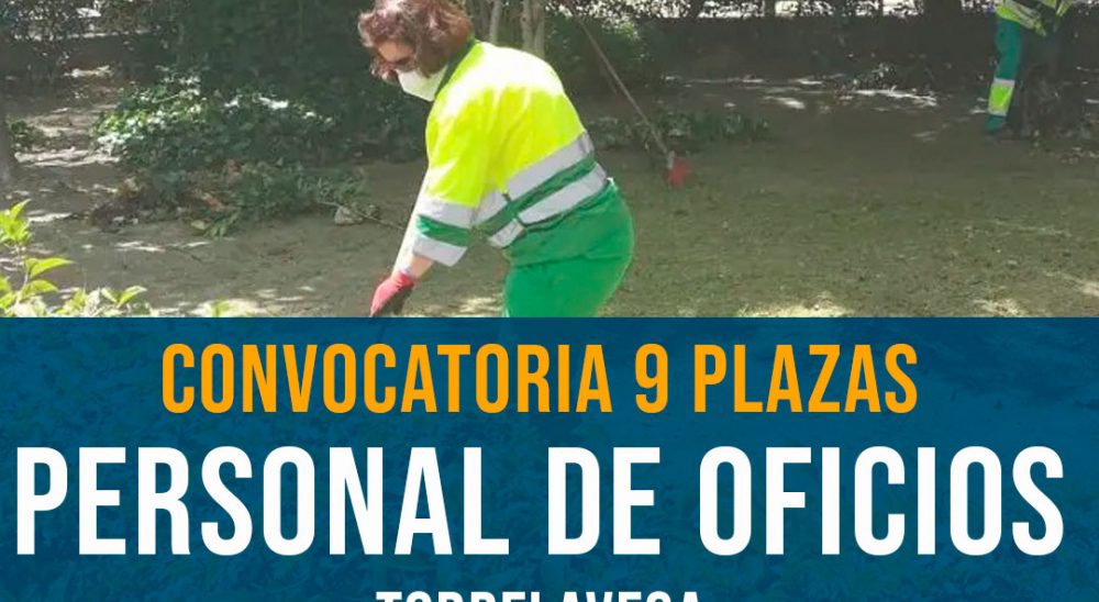 Convocatoria de 9 plazas Personal de Oficios Torrelavega