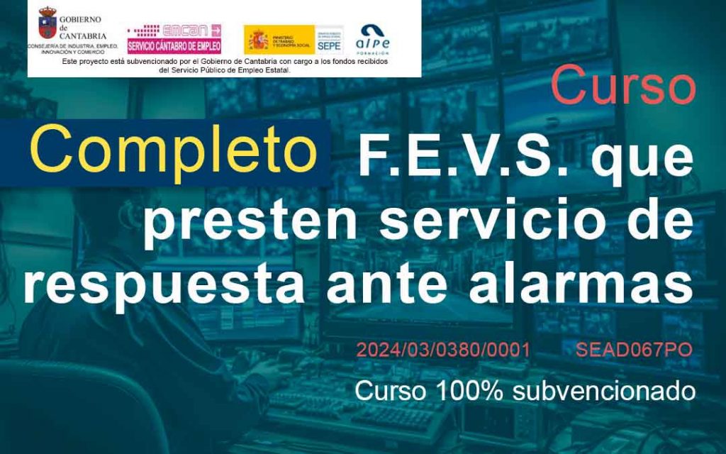 2024/03/0380/0001 SEAD067PO F.E.V.S. QUE PRESTEN SERVICIO DE RESPUESTA ANTE ALARMAS